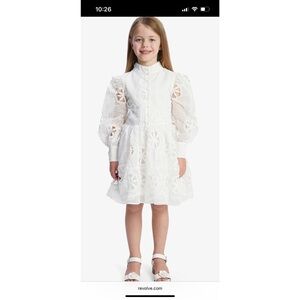 Bardot Kids White Lace Formal Dress